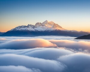 Fototapeta na wymiar Summit Above the Clouds