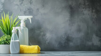 cleaning company advertisment background with copy space