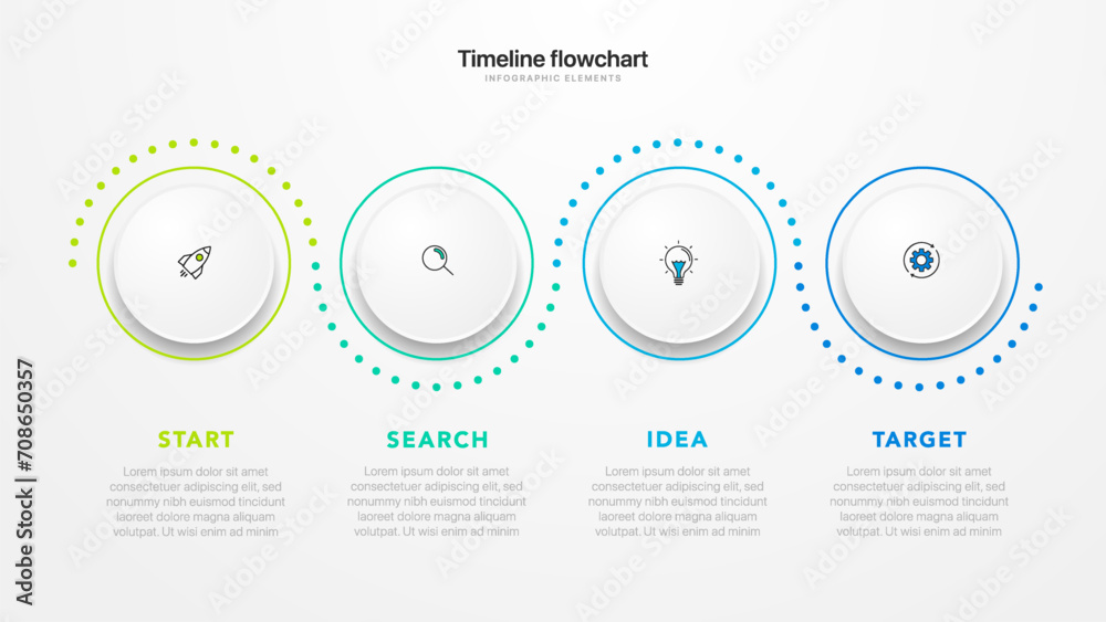 Poster timeline infographic design with 6 options or steps. infographics for business concept. can be used 