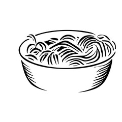 noodle vector set design