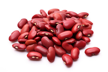 Kidney Beans isolated on white background created with Generative Ai