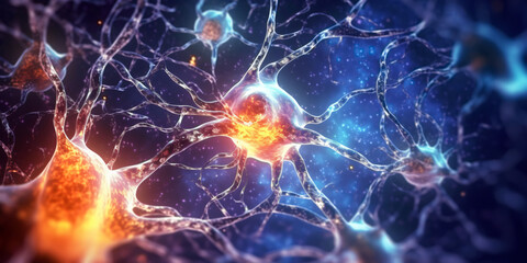 Under the microscope- background macro for scientific medical concept 