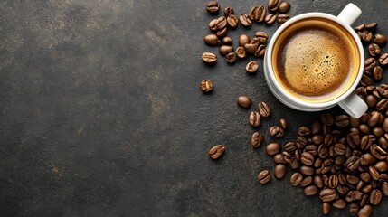 coffee shop advertisment background with copy space