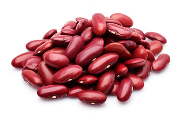 Kidney Beans isolated on white background created with Generative Ai