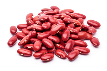 Kidney Beans isolated on white background created with Generative Ai