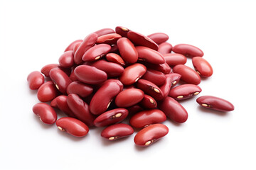 Kidney Beans isolated on white background created with Generative Ai