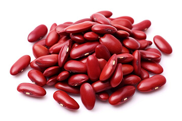 Kidney Beans isolated on white background created with Generative Ai