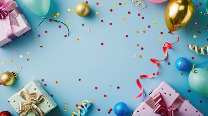 birthday background with copy space