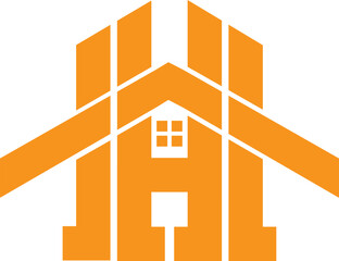 Building logo illustration vector, design in line art style. Good for brand, advertising, real estate, construction, house, home, and business card