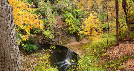 Indian Run Park in Autumn, Dublin, Ohio