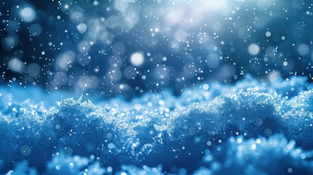 magic winter background with copy space