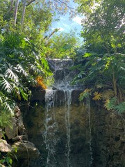 Hidden jungle waterfall 