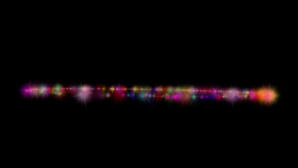 glowing lights