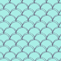 Fish scale seamless pattern