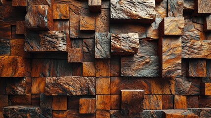 Abstract wooden wall surface structure background. Created with Generative Ai technology.