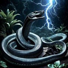 Obraz premium snake in the air