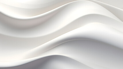 Obraz premium A seamless abstract white texture background featuring elegant swirling curves in a wave pattern, set against a bright white fabric material background.