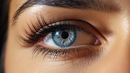 Fototapeta premium Macro image of human eye
