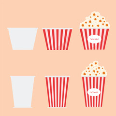 popcorn red cut set,vector,film,cinema,party