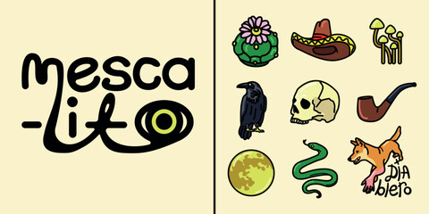 Vector illustration Don Juan set