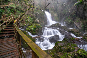 Valga river in Valga, Galicia Spain