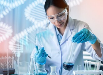 in the laboratory for DNA research 