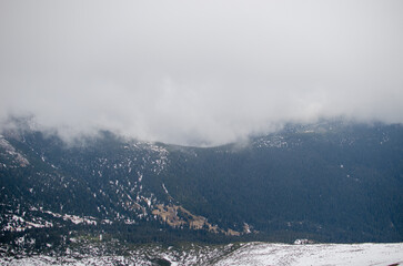 fog in the mountains