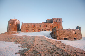 old castle in the town country