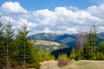 Very beautiful green mountains landscape