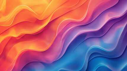Obraz premium Seamless Gradient Background in Vibrant Tropical Colors, Shaped Canvas Style, Inspired by Holography and Abstraction-Création, with a Playful Mix of Light Orange and Dark Cyan Textured Canvas