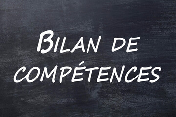 Fototapeta premium Bilan de compétences tableau