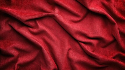 Red Felt Texture Background for Poker Table - Retro Fabric Design