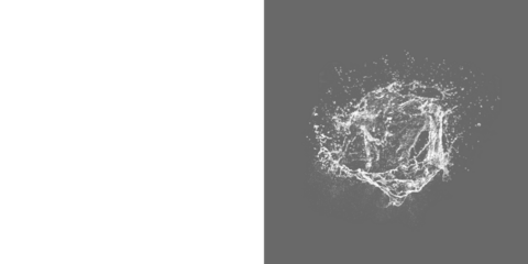 Water blue white splash transparent isolated. Shape form droplet of Water splashes into drop water png. Splash Water for texture