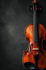 Fototapeta na wymiar Violin Concert advertisment background with copy space