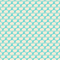 Fish scale seamless pattern