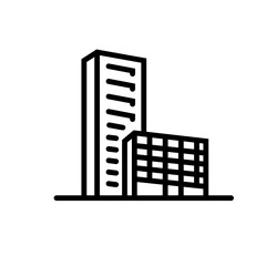 Office Building Line Icon