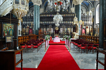 Orthodox church ready for Christening ceremony