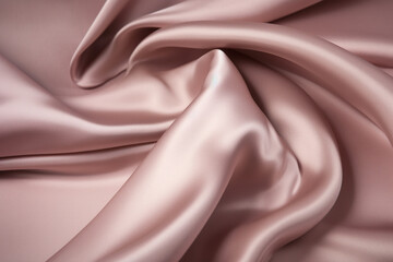 Elegant beige silk fabric with a silky sheen