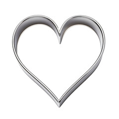 Silver Heart Frame Cookie Cutter