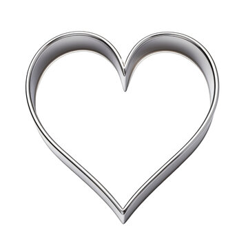 recommend clip art: Silver Heart Frame Cookie Cutter