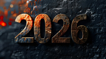 Happy New Year 2026 Generative Ai - obrazy, fototapety, plakaty