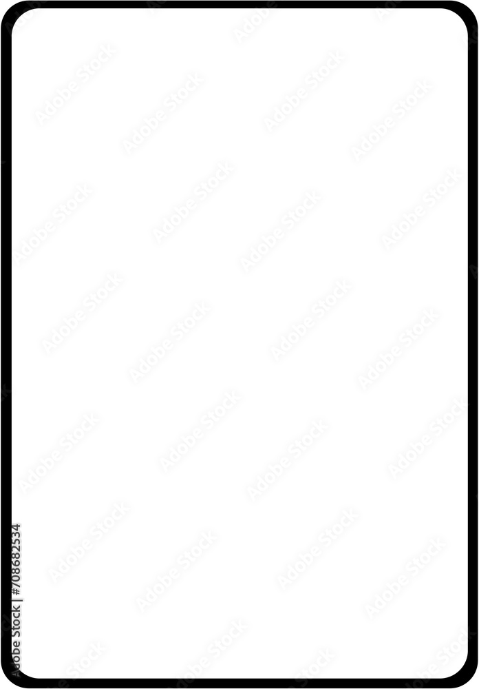 Canvas Prints Shape of tablet or ipad with blank screen on empty background