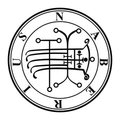 seal of solomon sigil of Naberius 