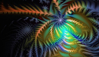 abstract fractal colorful background suitable for cover