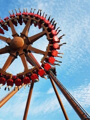 carousel in an amusement park