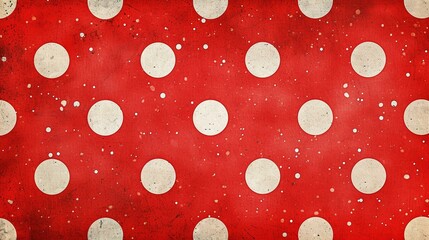 Playful polka dot pattern on a red background, offering a cheerful and retro-inspired canvas for fun designs. [Polka dot pattern on red background]