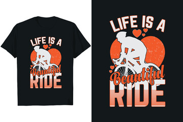 Vector adventure bike t shirt design.