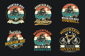 Vector adventure bike t shirt design.