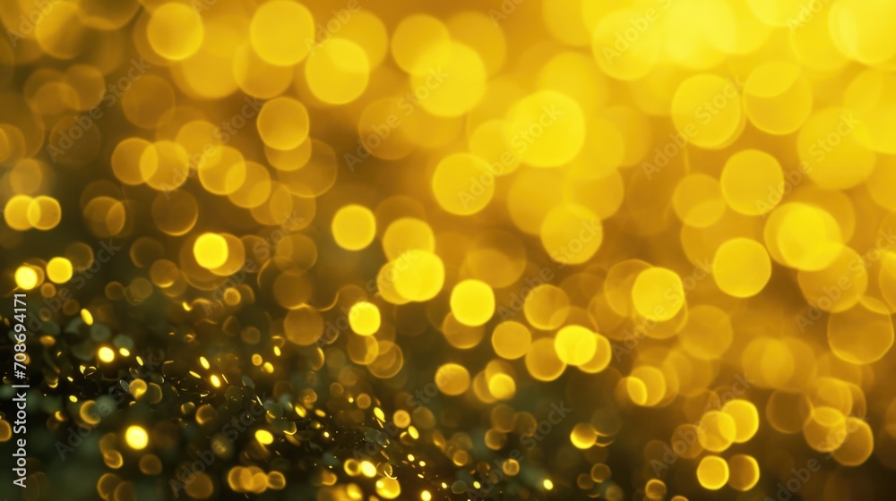 Poster A blurry photo capturing a bunch of lights. Perfect for adding a dreamy and ethereal touch to any design