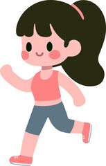 Fototapeta premium Girl running.